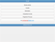 Tablet Screenshot of meilleurescotes.com